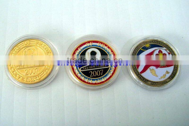 NO MOQ!Enamel metal challenge coin, Custom medal coins,commemorative round coins