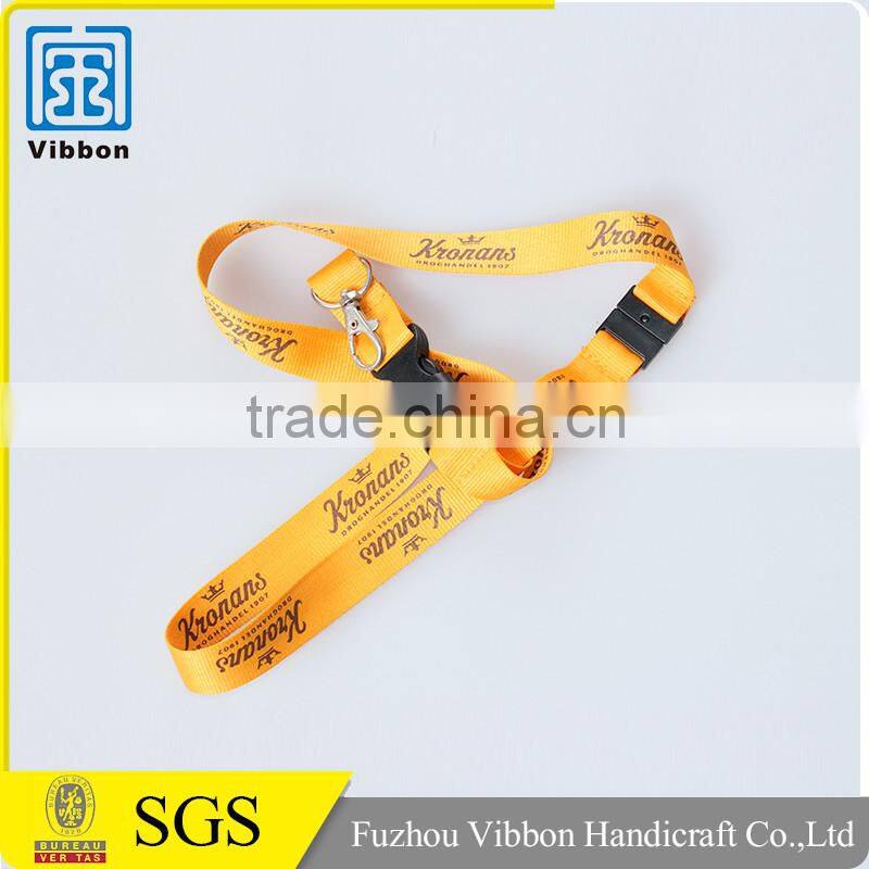 Top quality thick colorful polyester cheap custom lanyards
