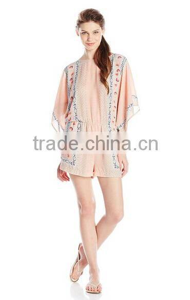 ladies african print jumpsuits chiffon jumpsuit cotton viscose rayon printed ladies short jumpsuit