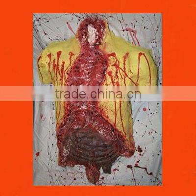 LIFE SIZE HALLOWEEN LATEX BLOODY EAR AND EYES WITH DISHWARE/HALLOWEEN DECORATION