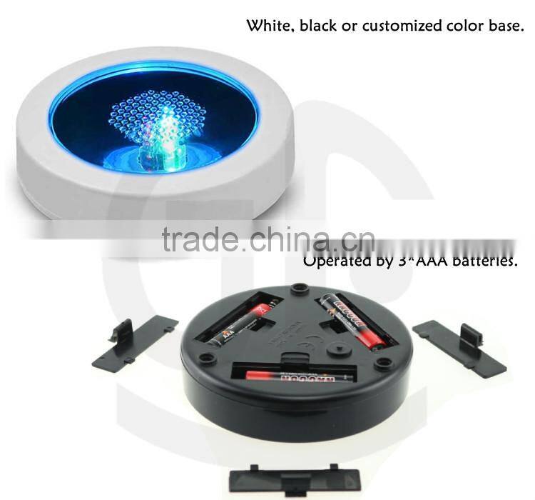 Wedding Favor Customized Led Flashing Tea Cup Coaster
