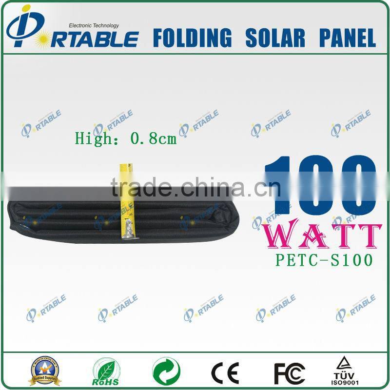 Hot sale! 100W portable folding solar panel kits for car battery/boat/yarcht