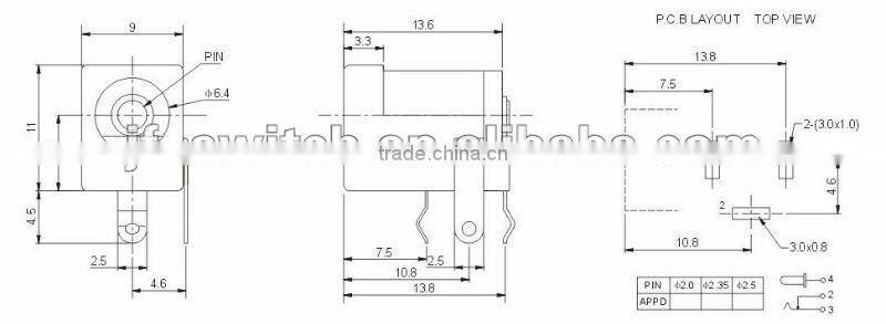 DC-470-A dc chassis jack