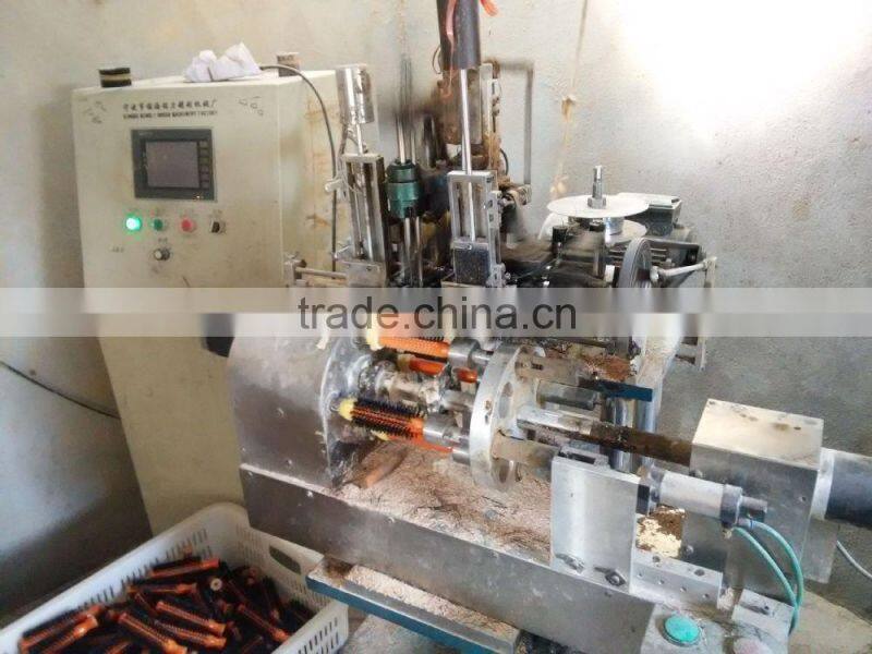 Wooden paddle wooden pins cushion hair brush