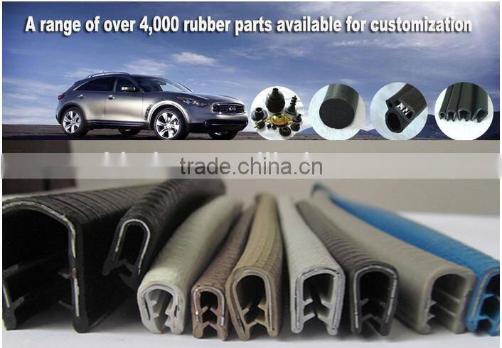 extrusion U channel PVC profile with metalic inserts/weather strip pvc profile