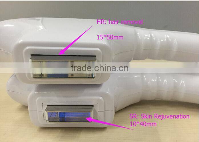 New opt shr e-light ipl 3 in 1 machine for permanent hair removal