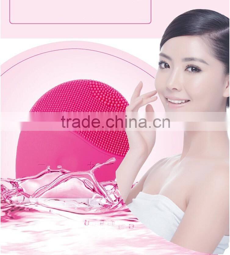 Silicone Deep Clean Facial Cleanser Vibration Cleaning Pulsating Brushes Electric Face Massager For Skin Care