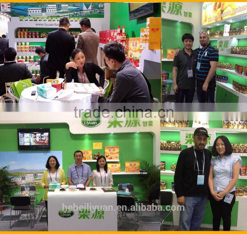 new crop organic snack foods roasted chestnuts in hot sale