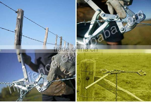 (China manufacturere) Hangzhou High tensile electric fencing wire chain grab puller with 1.2m galvanised chain
