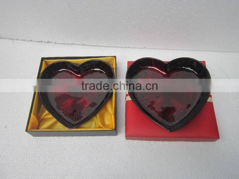 Lacquer dish with high quality, unique design, lacque plate made in Vietnam