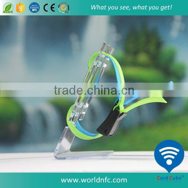 Promotion Low Price Fabric Passive 13.56mhz RFID Wristband