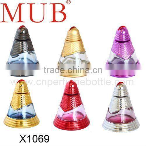 screen printing tech. bottle ----antique metal perfume bottle