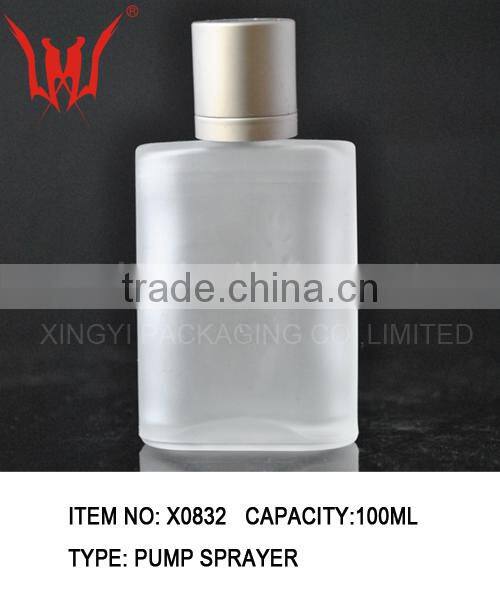 100ml North America Feature Square Glass Perfume Bottle,special craft icy bottle and clear wholesale