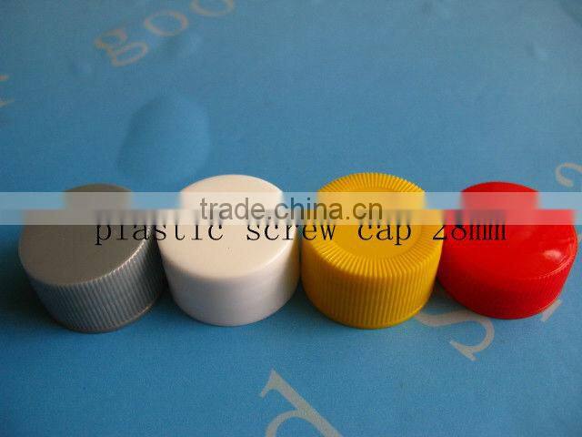 white 24mm plastic screw bottle cap