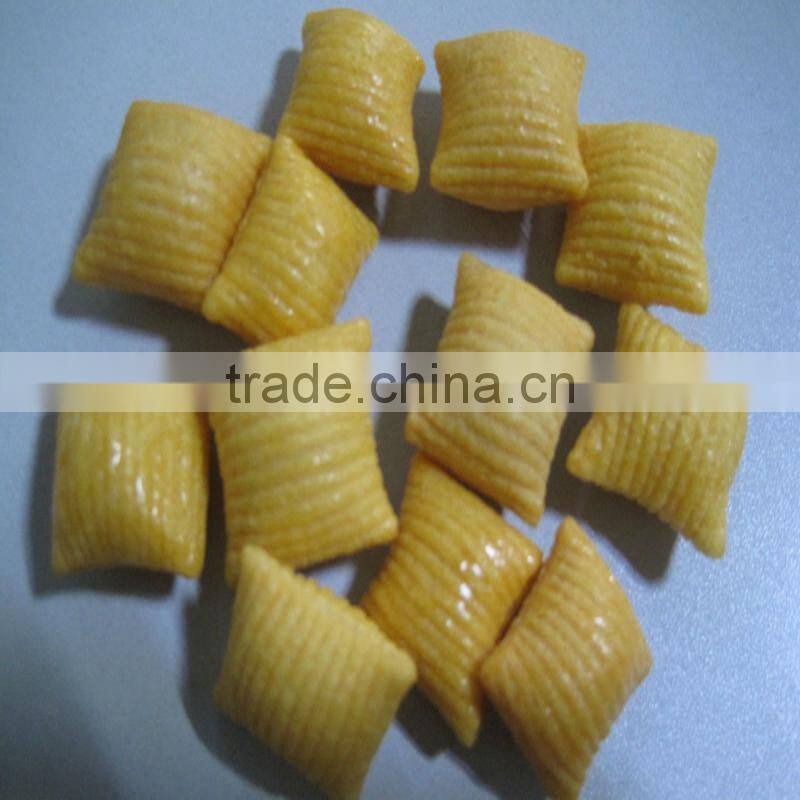 Jinan fried wheat flour puff snack triangle extrusion making machine process line