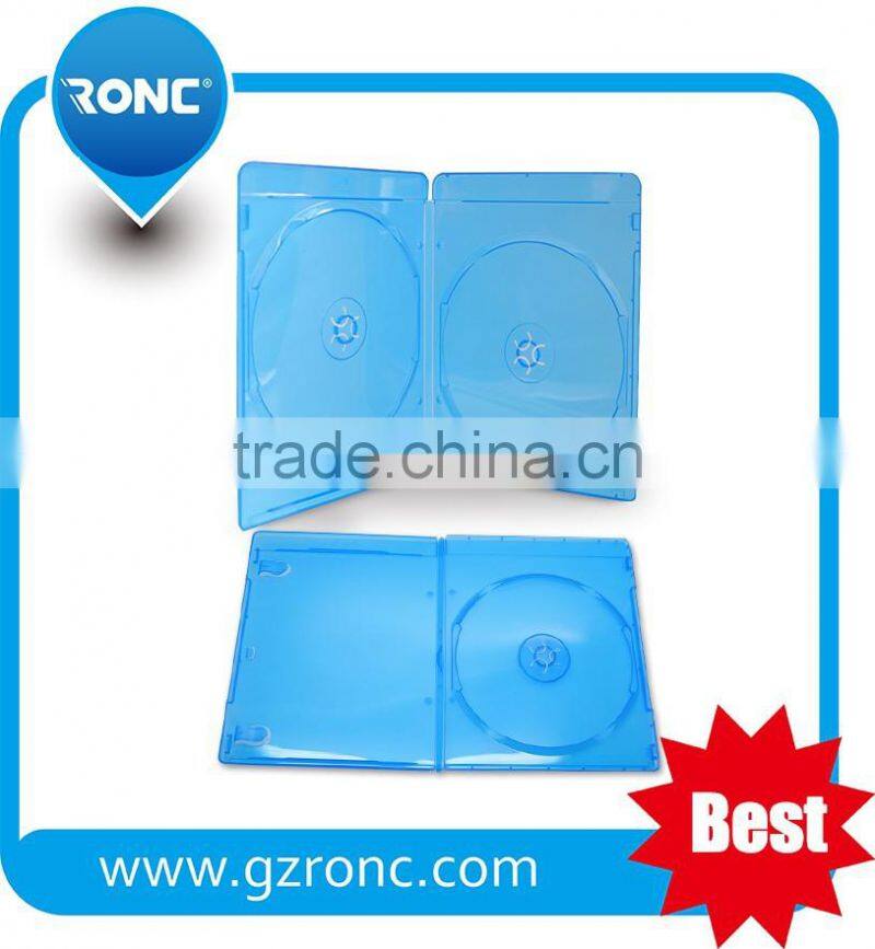 Ronc Brand Black 7MM DVD Case Slim (Holds 2 disc)