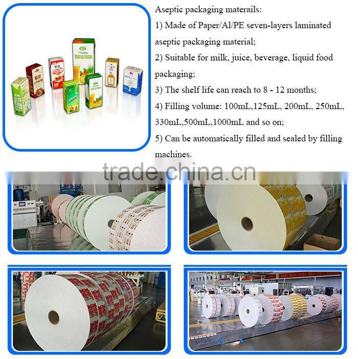 Competitive Price Packing Paper Aseptic Liquid Food Packaging