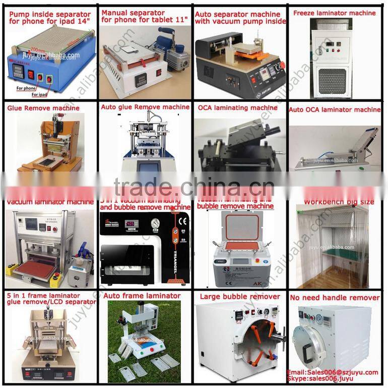 Updated 2017 JUYU 2017 New LCD repair machine MT vaccum OCA laminating with bubble remover machine for mobile phone