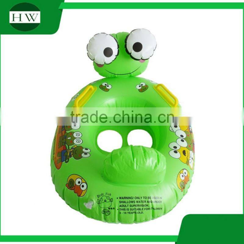custom inflatable animal shaped baby swimming boat/ring