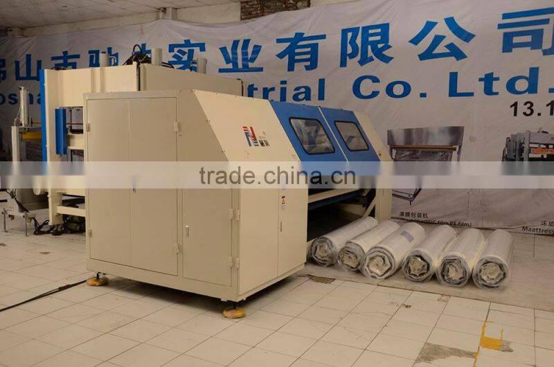 China NaiGu factory manufacturing high efficient automatic mattress compression and roll packing machine 17R
