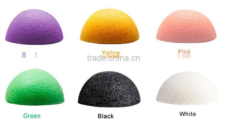 2016 Wholesale 100% natural organic facial and shower Japan konjac sponge for baby