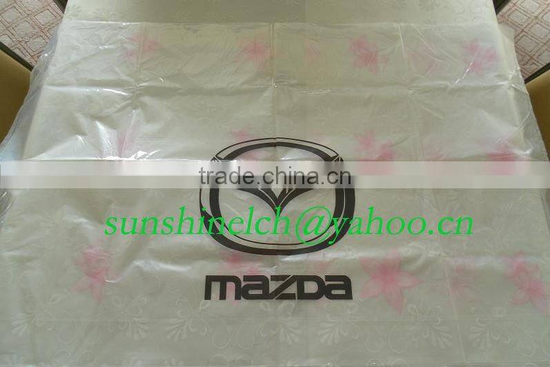 Benz plastic pe materail white color Volvo auto seat covers
