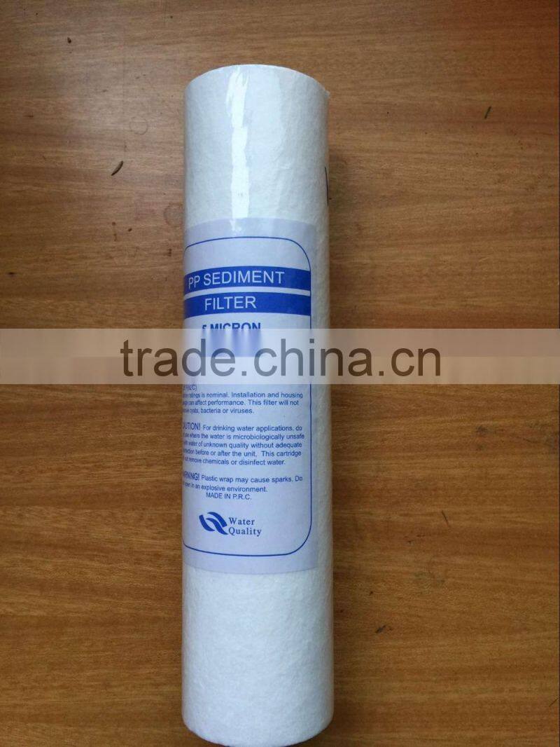 10" PP water filter cartridge for iraq market