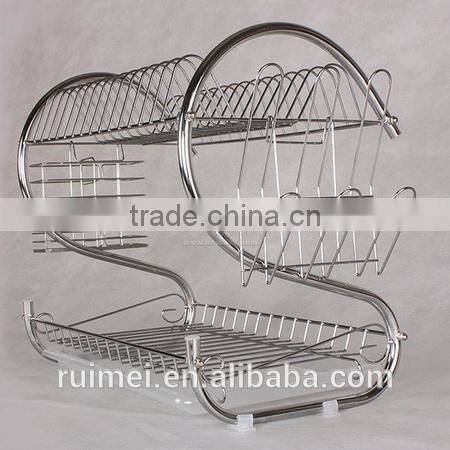 Wall-mounted Four-Tier Pot Covers and Cutting Board Holder shelf