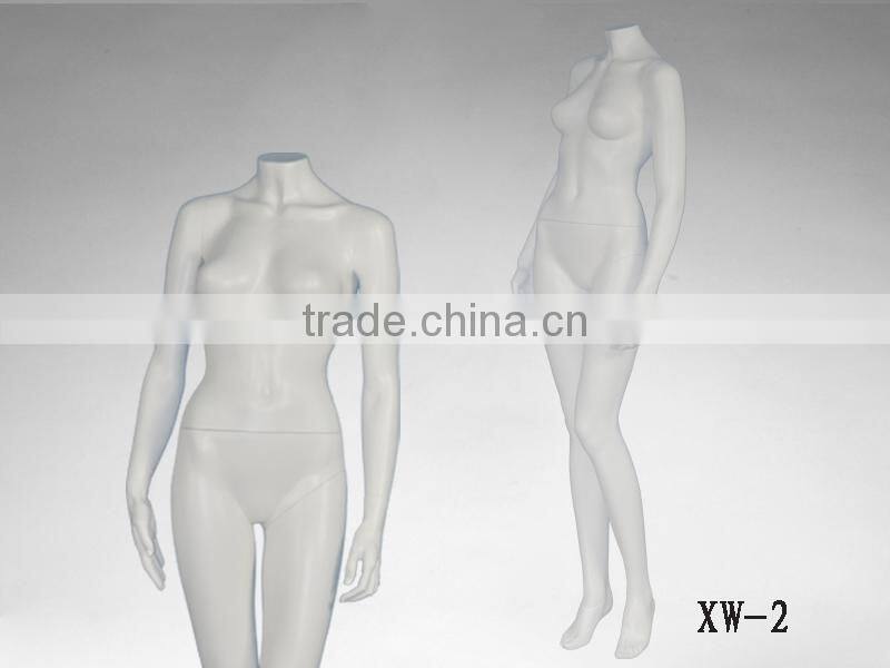 Hot sale fashion headless plus size female mannequin for window display
