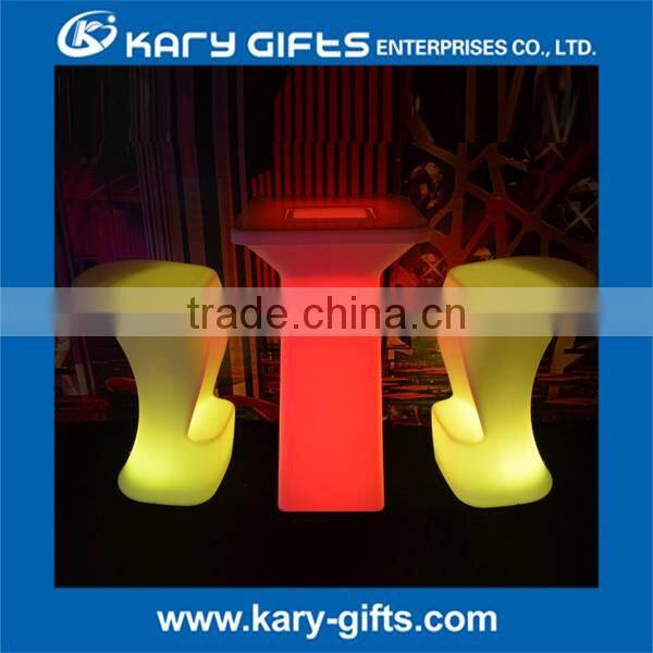 Lady seat led cocktail stool light up high bar stools