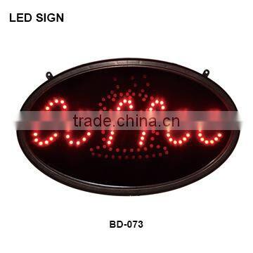 outdoor oval led open sign BD-026