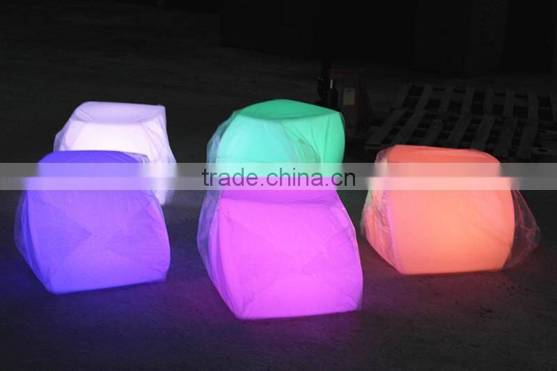light furniture cube led/PE 16 colors led cube