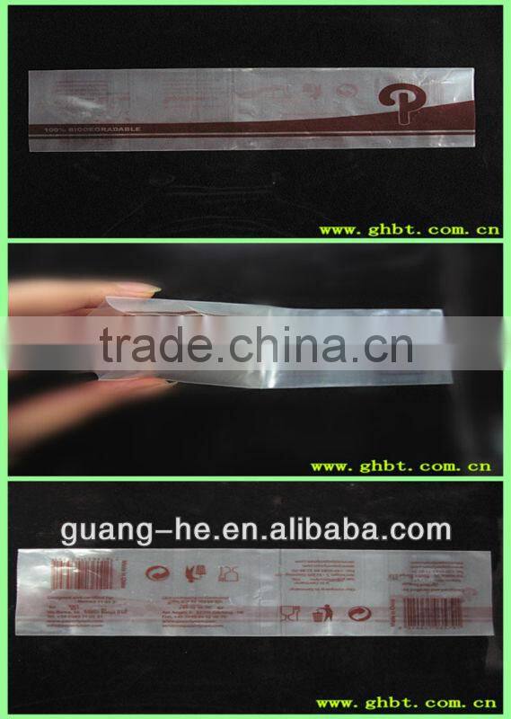100% Biodegradable compostable eco-friendly disposable plastic PLA packing bags for tableware/cutlery