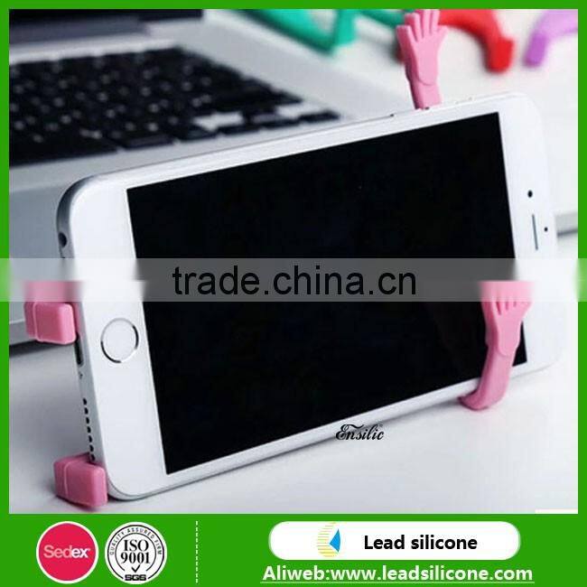 Interesting Product Flexible silicone man shape cell phone holder,silicone mobile phone hook