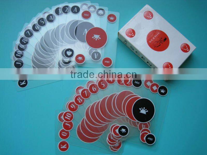 pvc playing card with special shape