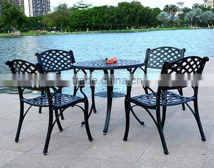 SIGMA cast aluminum patio furniture outdoor dining sets table and chairs