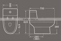 Good quality sanitary ware one piece toilet