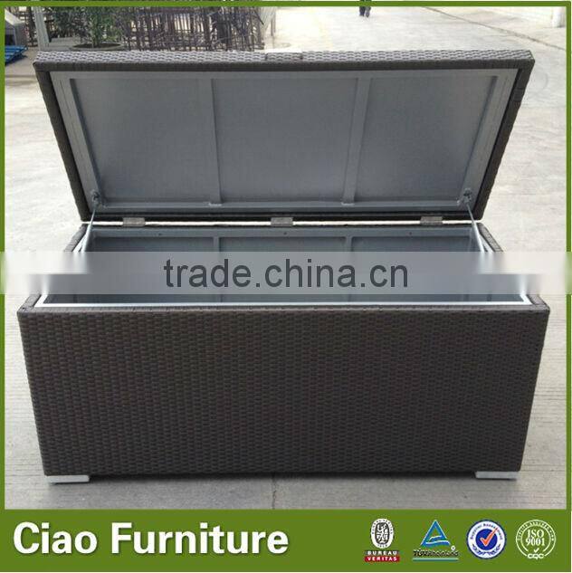 black color garden storage box