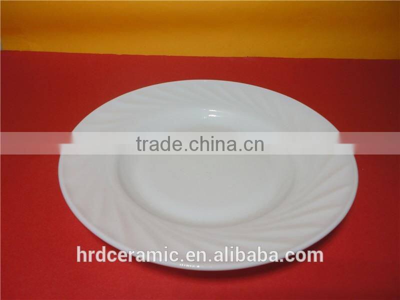 European design opal dinner set 8" opal glass dinner plates