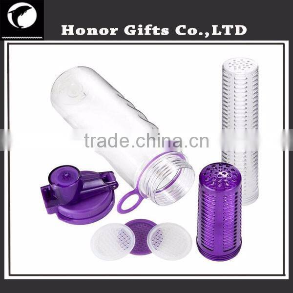 Factory Wholesale Custom Logo BPA Free Fruit Infuser Water Bottle