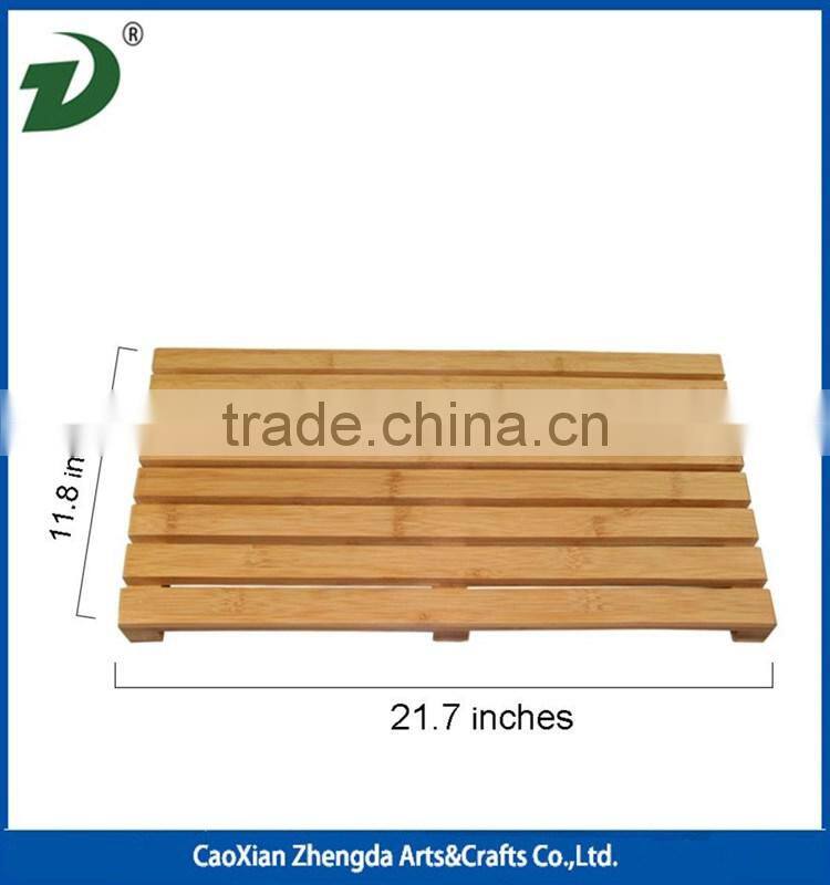 Bamboo Floor and Shower/Bath Mat-Skid Resistant