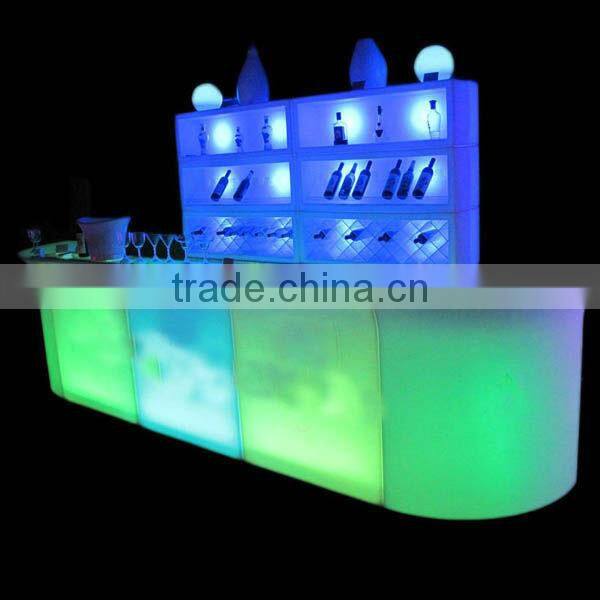 LED diwali lights bar counter for sale nightclub design led bar customize shape ottoman counter