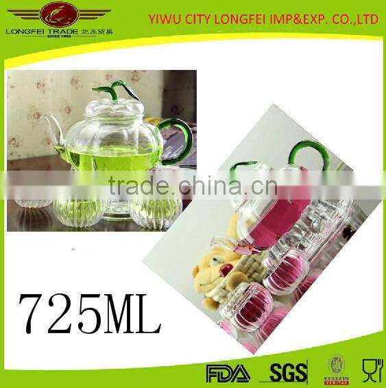 Drinkware Heat-resistant Glass Tea Set Thermos Teapot 725ml