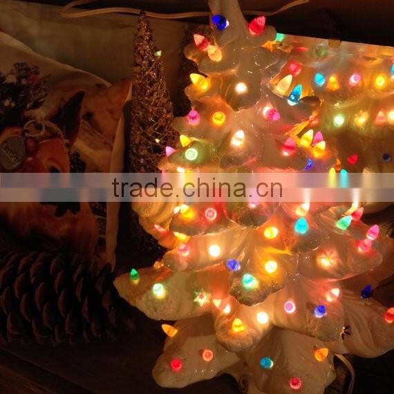 White Ceramic Christmas Tree Light
