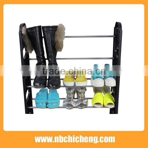 Detachable plastic shoe rack