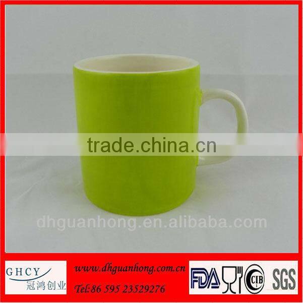 12 oz.Bistro Green Glossy C-handle Mug