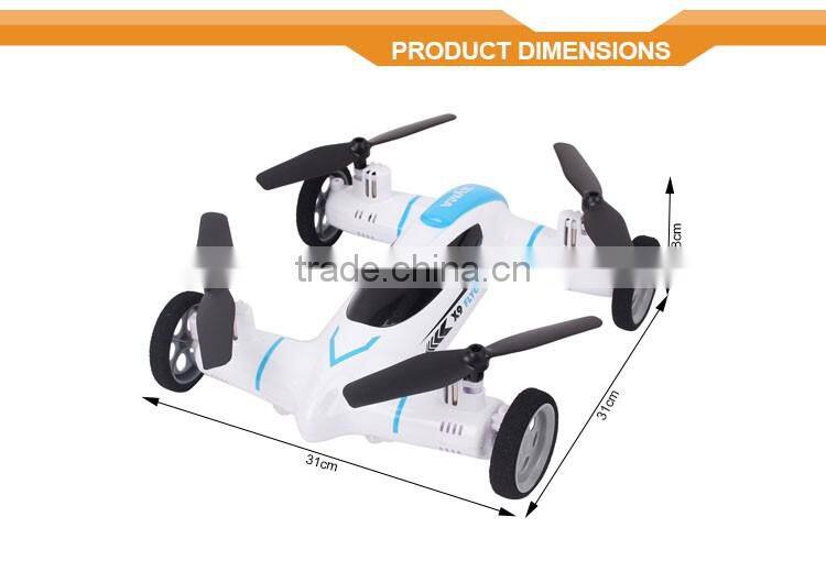 New Arrival Syma Drone 2.4G 6-Axis X9 flying rc amphibious car