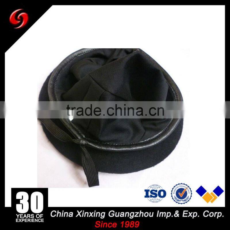 Different color 75-80 gram wool cheap military types of berets sale for army