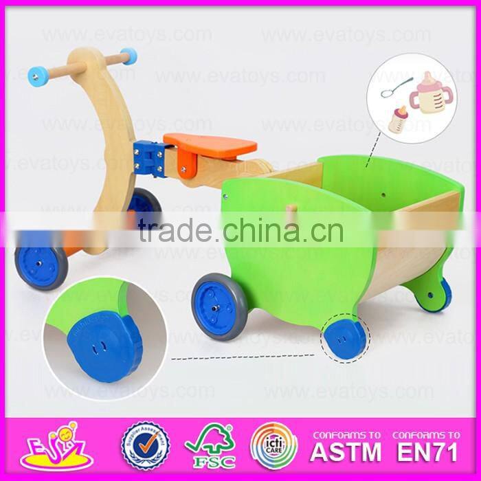 2016 new design Wooden baby walker toy,High Quality wooden baby educational walker toy, 3 IN 1 wooden walker toy W16A016