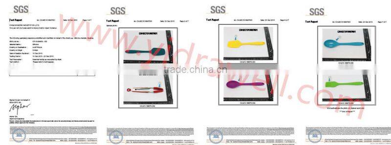 SP-1545 New product Wooden Handle silicone kitchen tool set